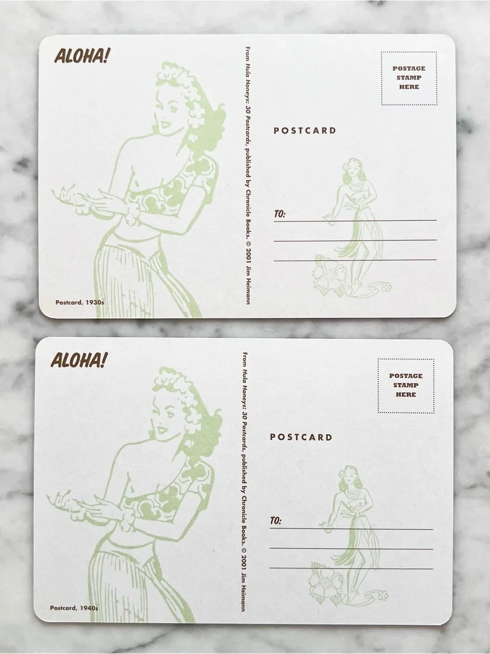 2001 Hula Honeys 30 Postcards Y2K Jim Heimann Hawaii Polynesian Hawaiian